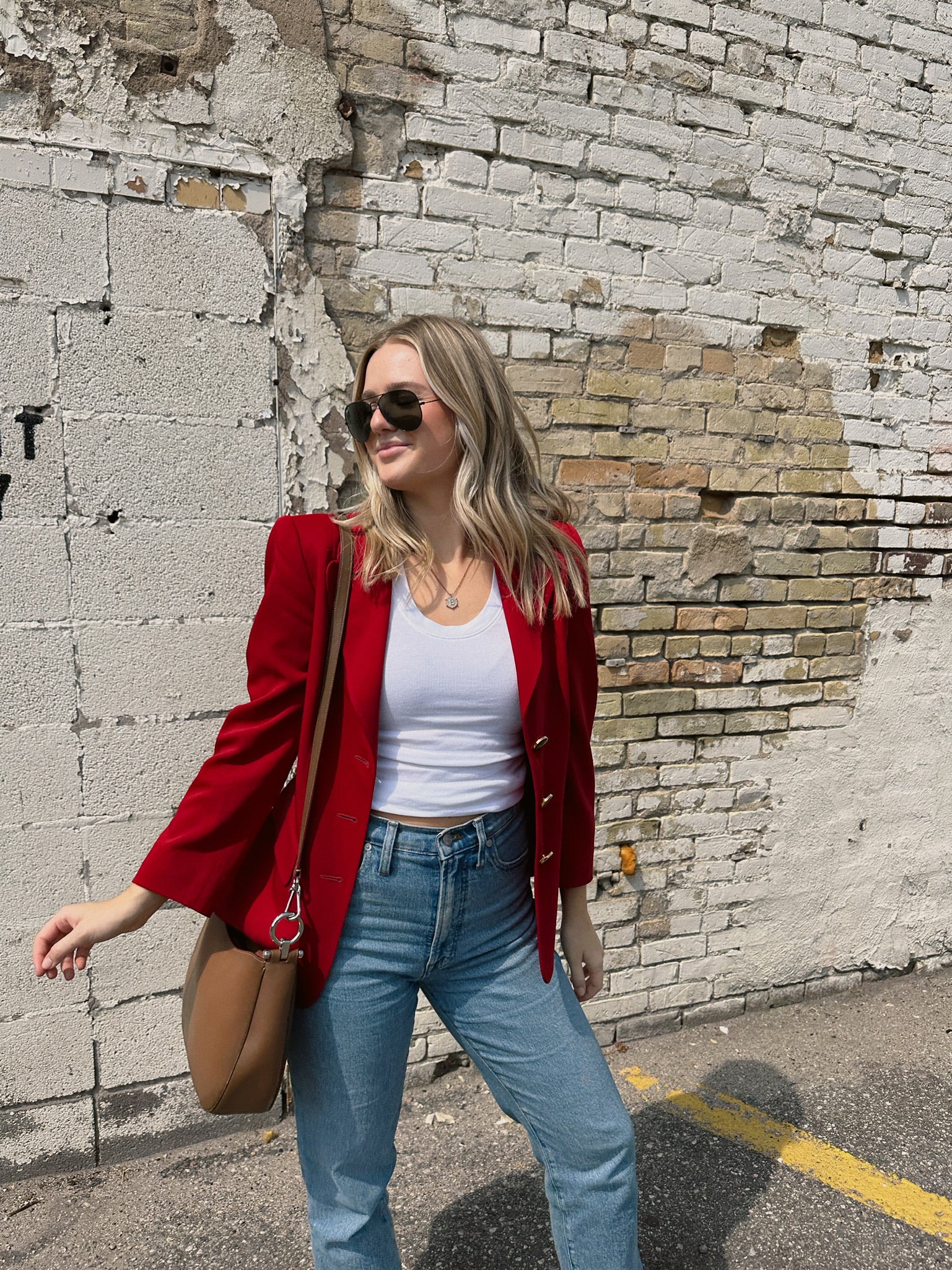 80s best sale red blazer