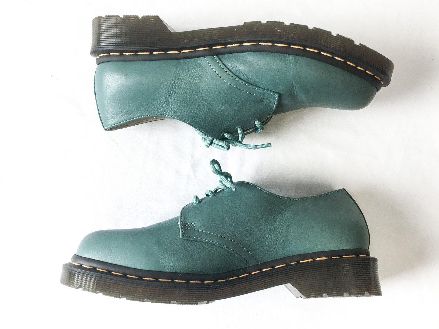 Doc Martens 1461 Virginia Teal Leather Oxfords, Women's Sz. 9