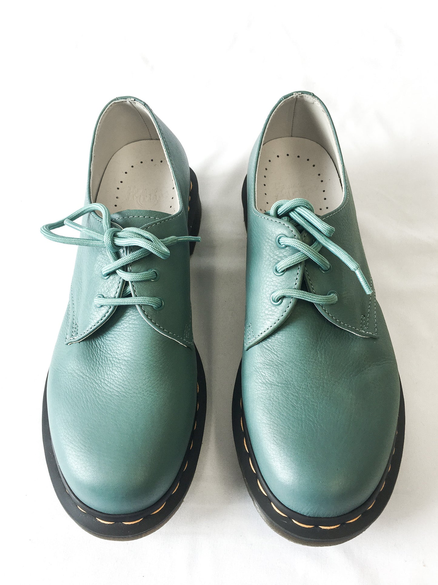 Doc Martens 1461 Virginia Teal Leather Oxfords, Women's Sz. 9