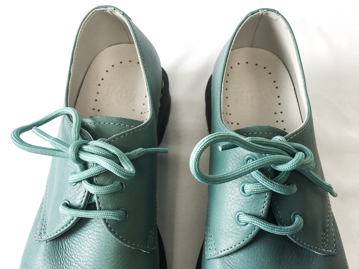 Doc Martens 1461 Virginia Teal Leather Oxfords, Women's Sz. 9