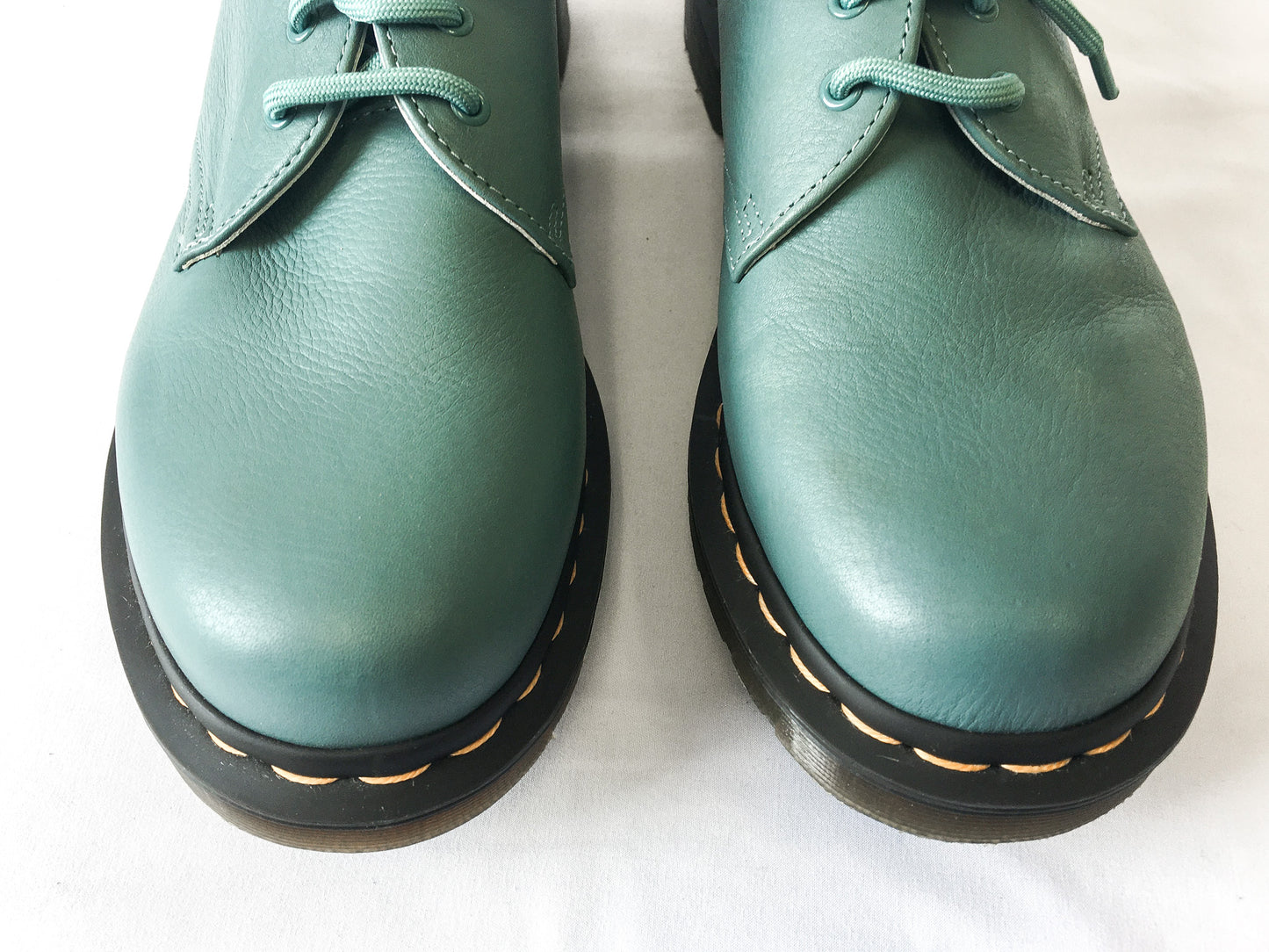 Doc Martens 1461 Virginia Teal Leather Oxfords, Women's Sz. 9