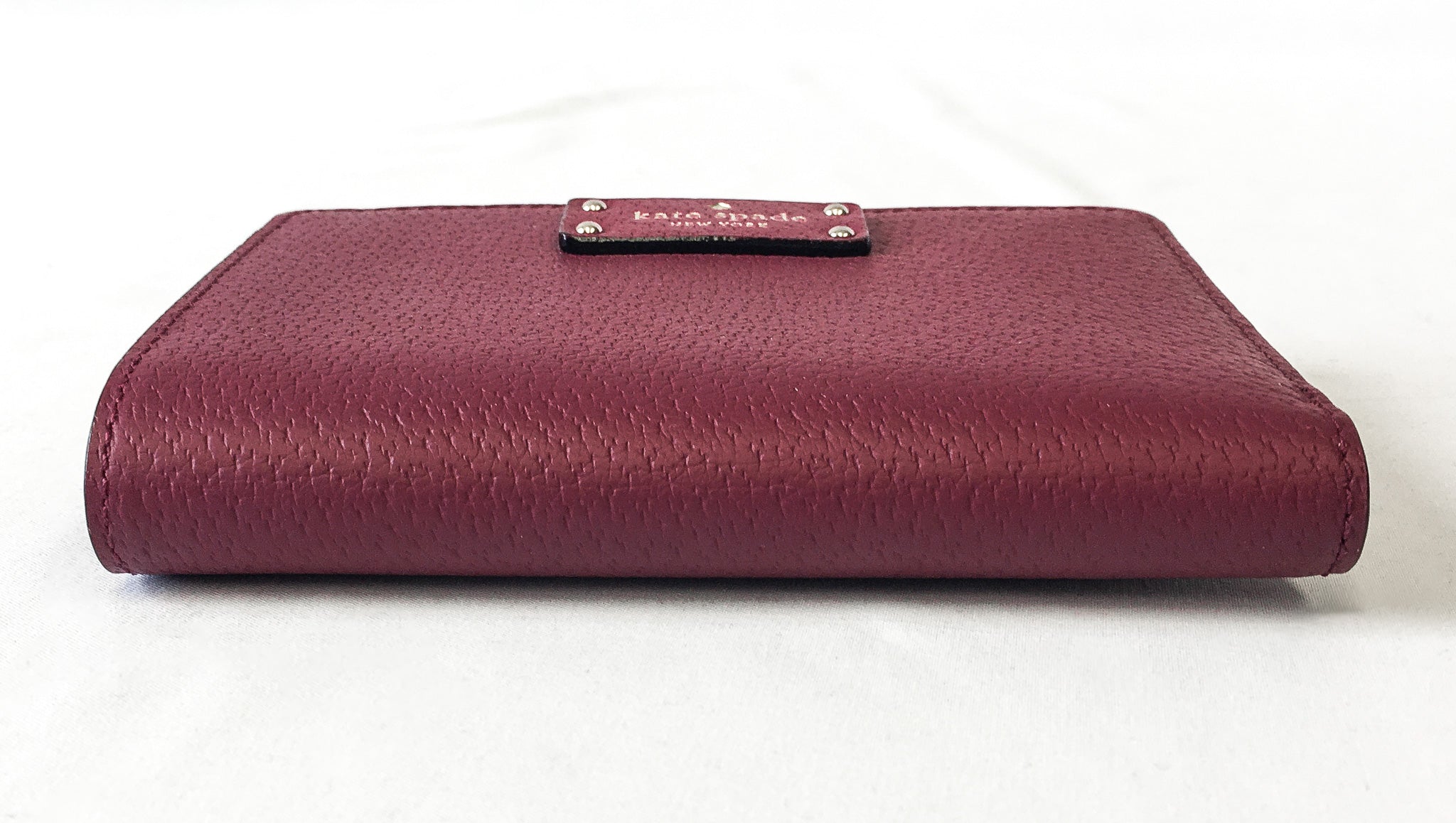 Rare Kate newest Spade Burgundy Seude & Leather Wallet