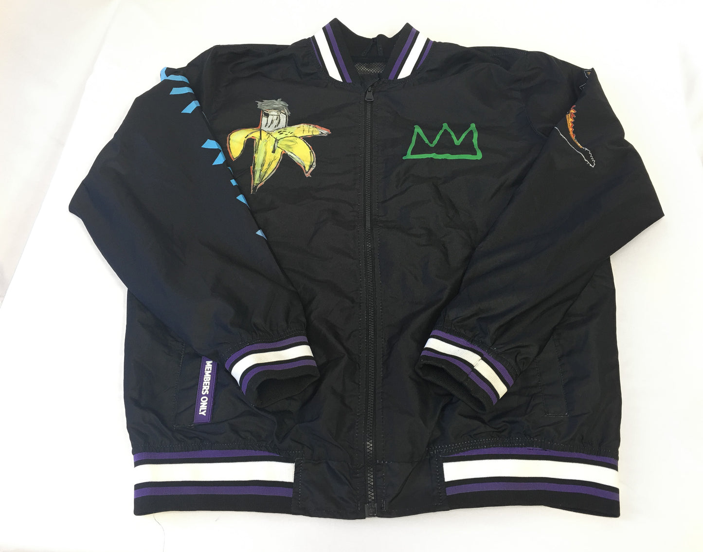 Jean-Michael Basquiat Black Members Only Windbreaker, Men's M