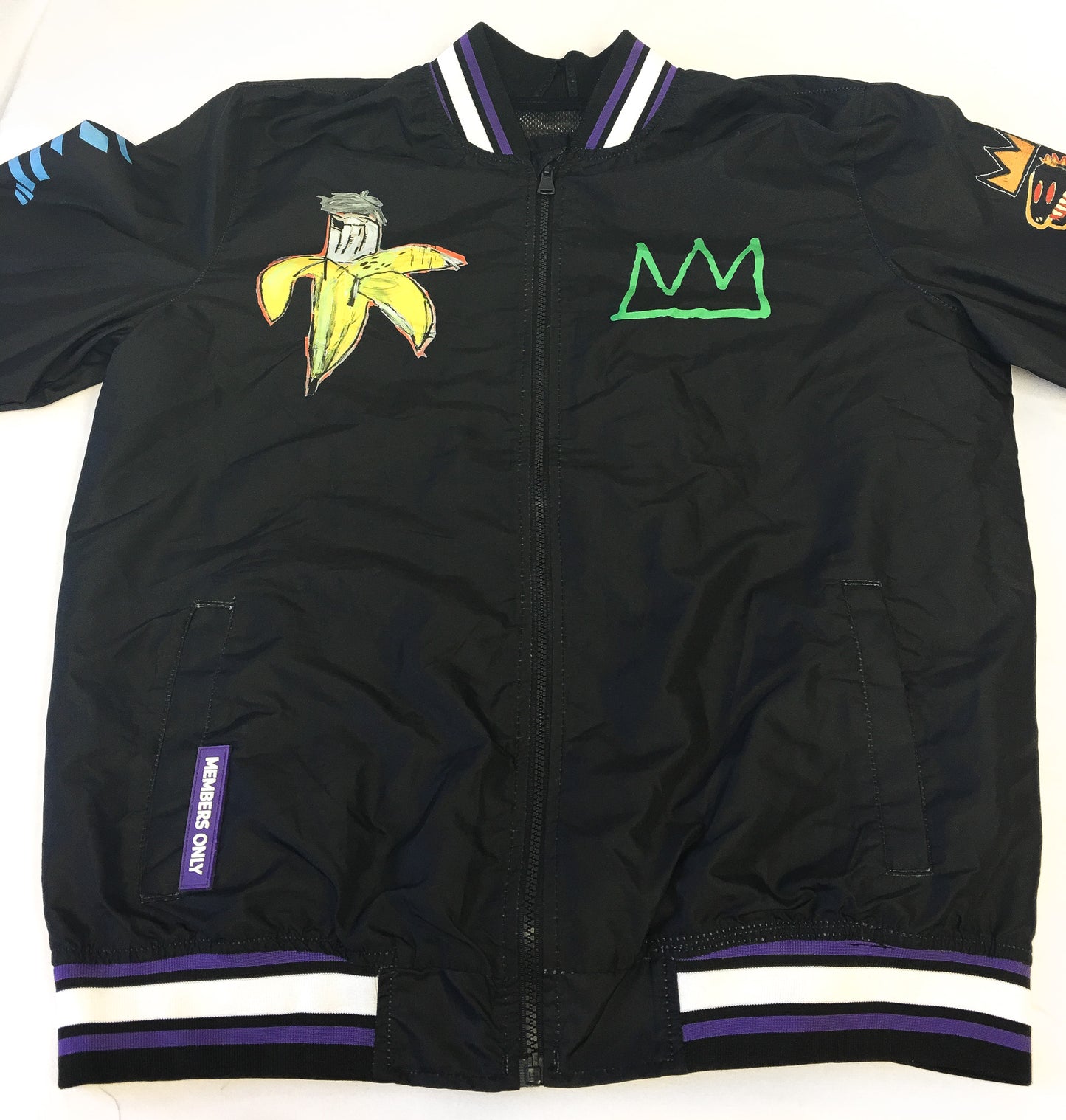 Jean-Michael Basquiat Black Members Only Windbreaker, Men's M