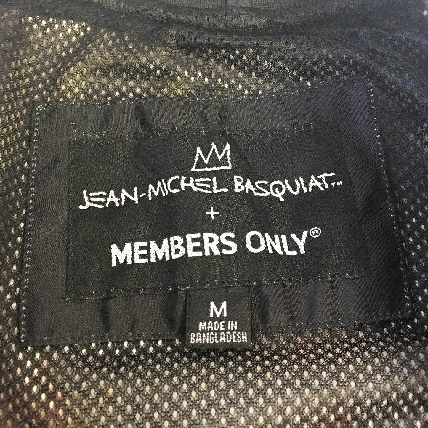 Jean-Michael Basquiat Black Members Only Windbreaker, Men's M