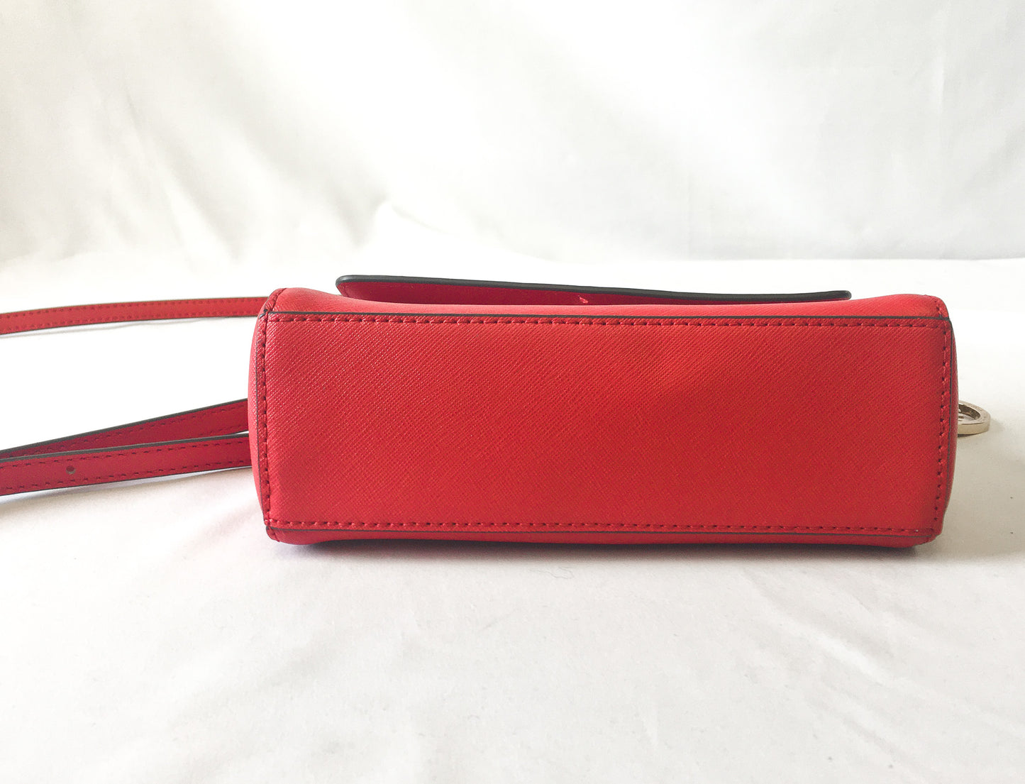 NWT Michael Kors Red Leather Ava Extra Small Saffiano Crossbody Purse