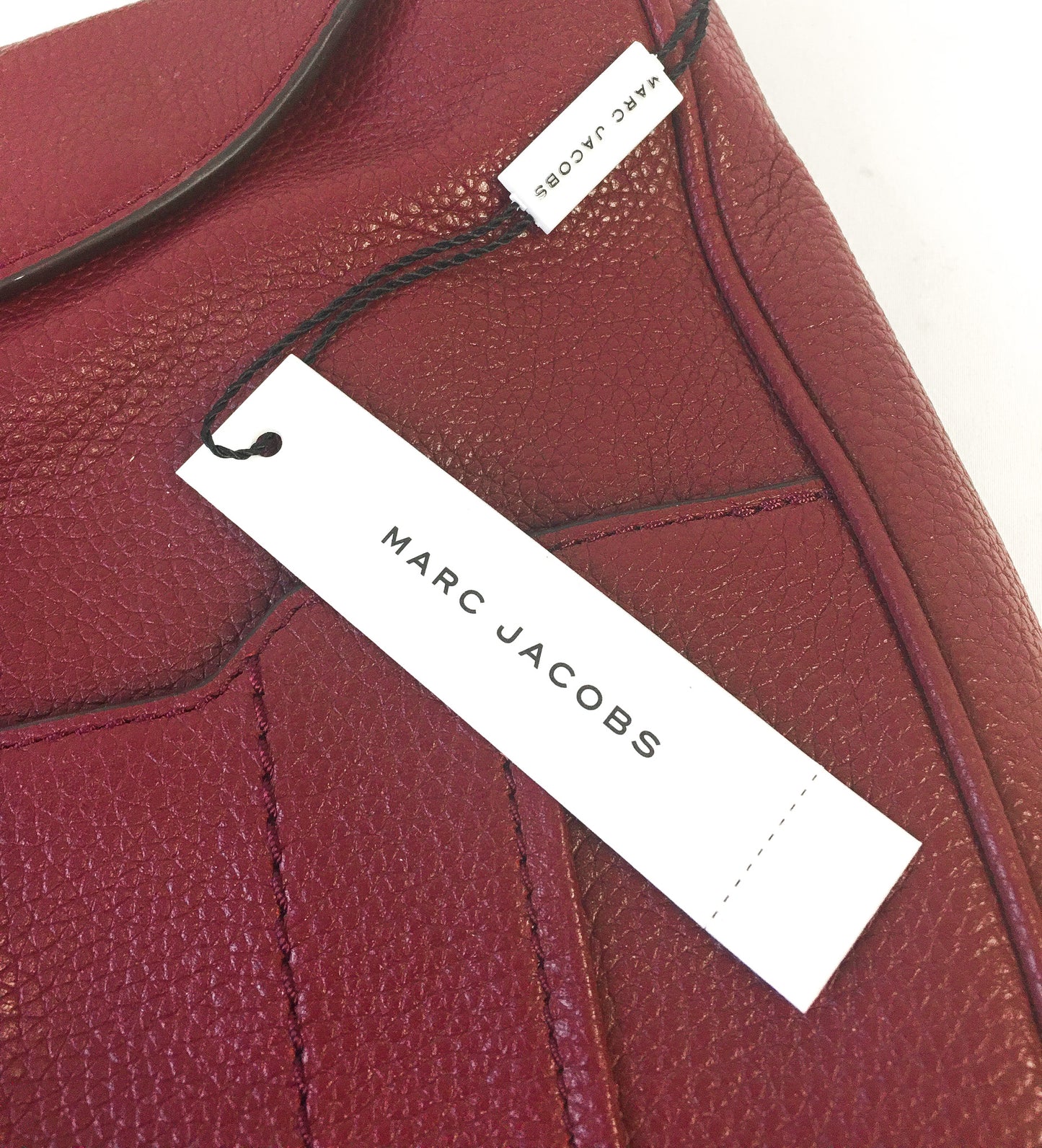 NWT Marc Jacobs Empire City Burgundy/Wine Leather Shoulder Bag