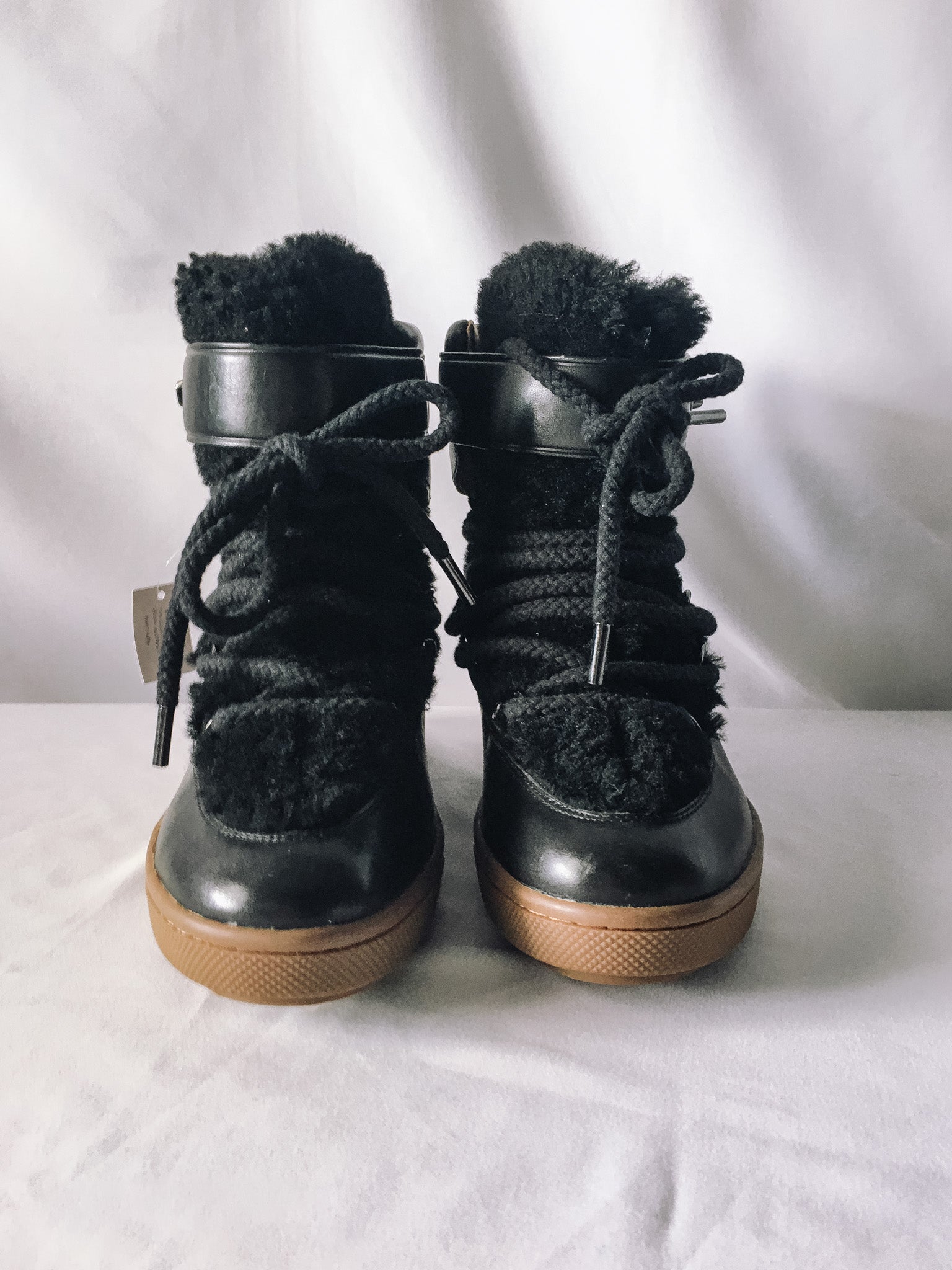 Coach shearling boots best sale