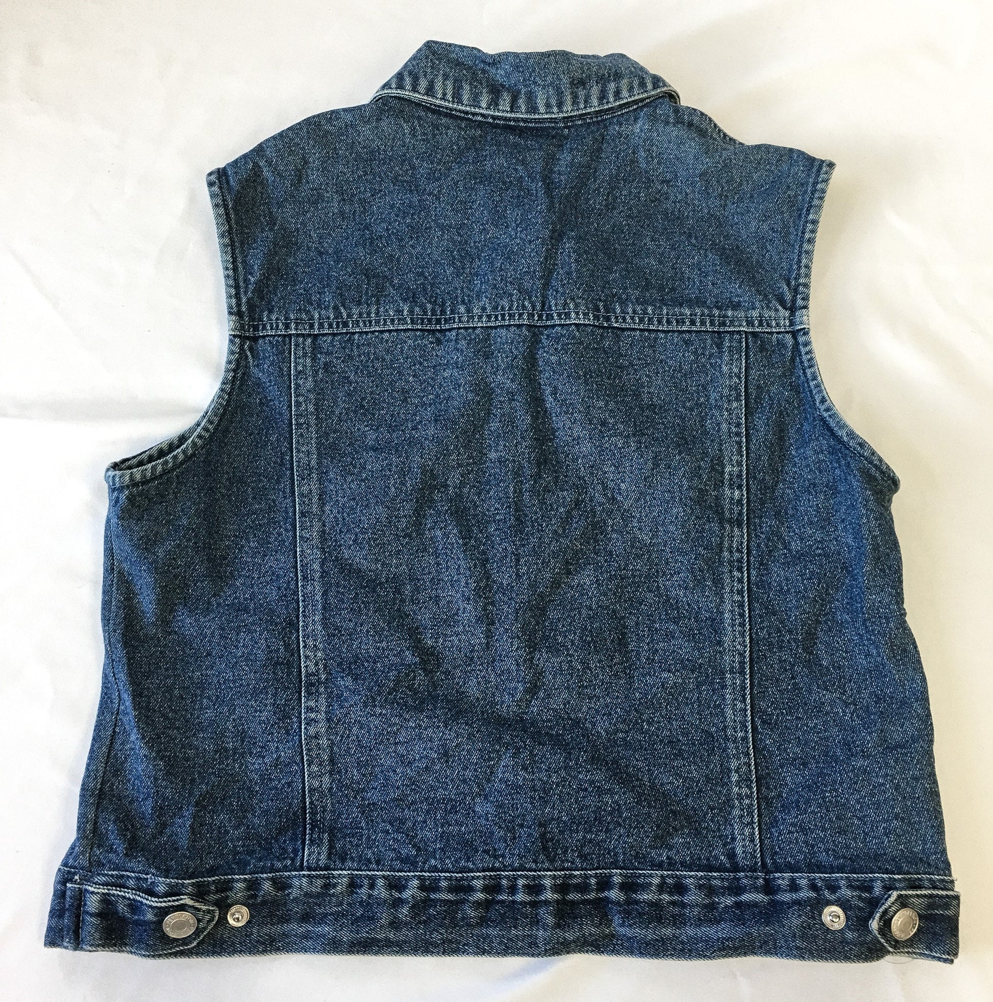 Vintage 90s Pendleton Medium Wash Denim Vest, Women's Sz. M, 90s Jean Jacket Vest