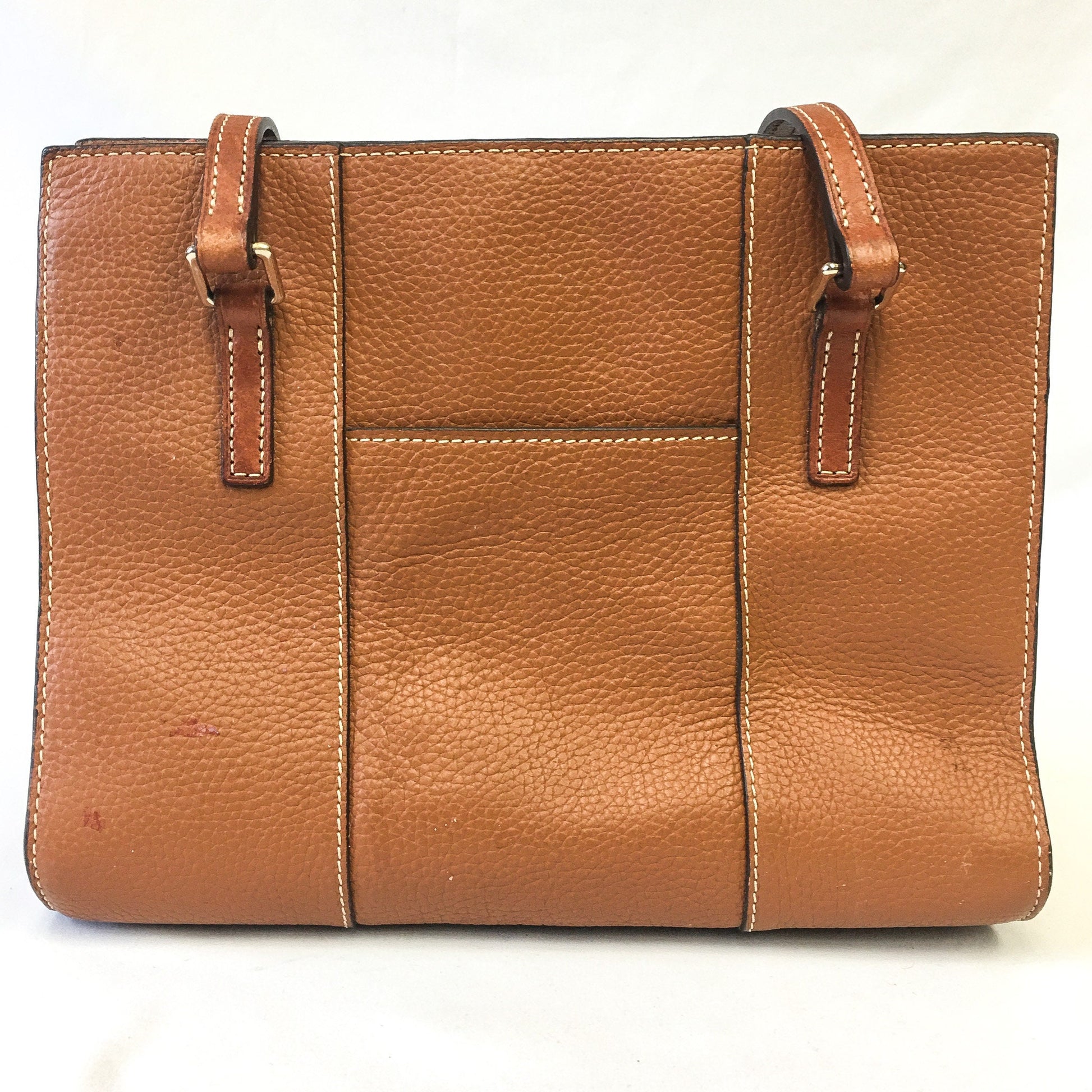 Vintage 90s Dooney and Bourke Brown Pebbled Leather Lexington Tote Bag, 90s Dooney Handbag