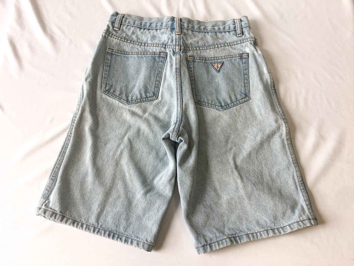 Vintage 90s Guess Light Wash High Waist Denim Shorts, Women's 28" Waist