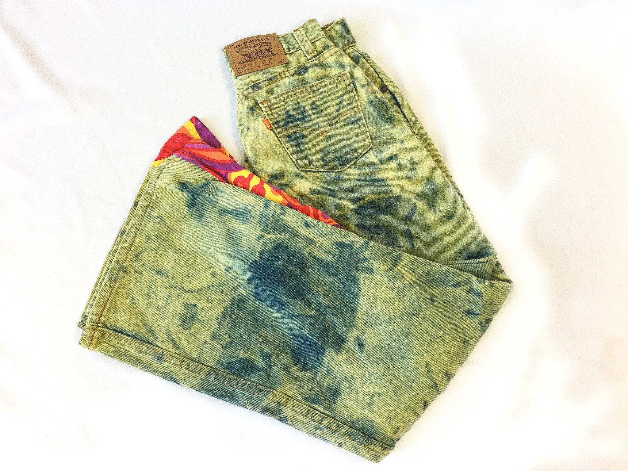 1of1 Vintage Upcycled/Reworked orders Orange Tab Levi's