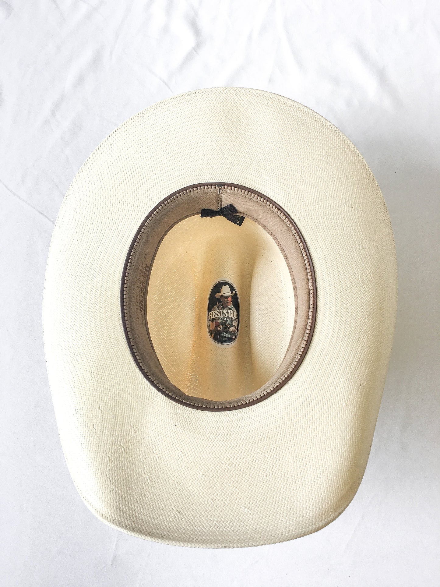 Vintage Resistol x George Strait 10X Shantung Cream/Off-White Cowboy Hat, Sz. 6 7/8, Vintage Resistol Hat