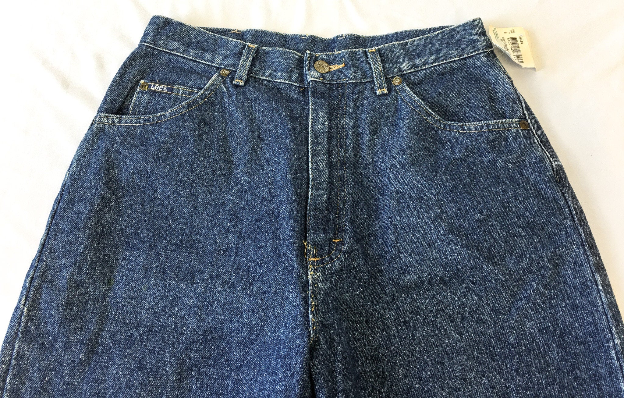 Lee vintage acid washed straight legged online denim jeans sz 10 med