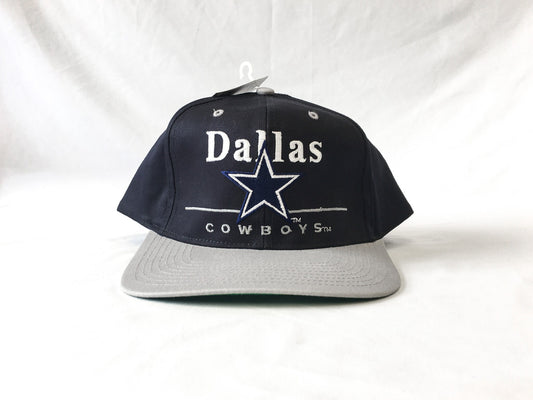 Vintage 90s NWT Dallas Cowboys Embroidered Logo Flatbrim Baseball Cap, Vintage Dallas Cowboys Apparel
