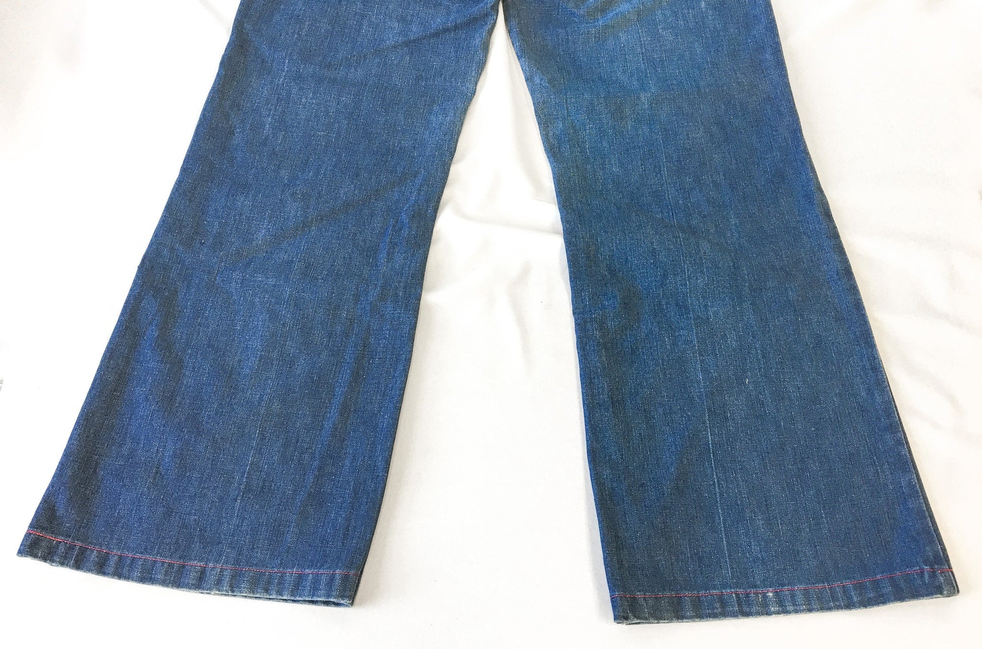 Vintage 80s Sears Jeans Joint Medium Wash Jeans with Pink Stitching Details, Women's Sz. 31" Waist