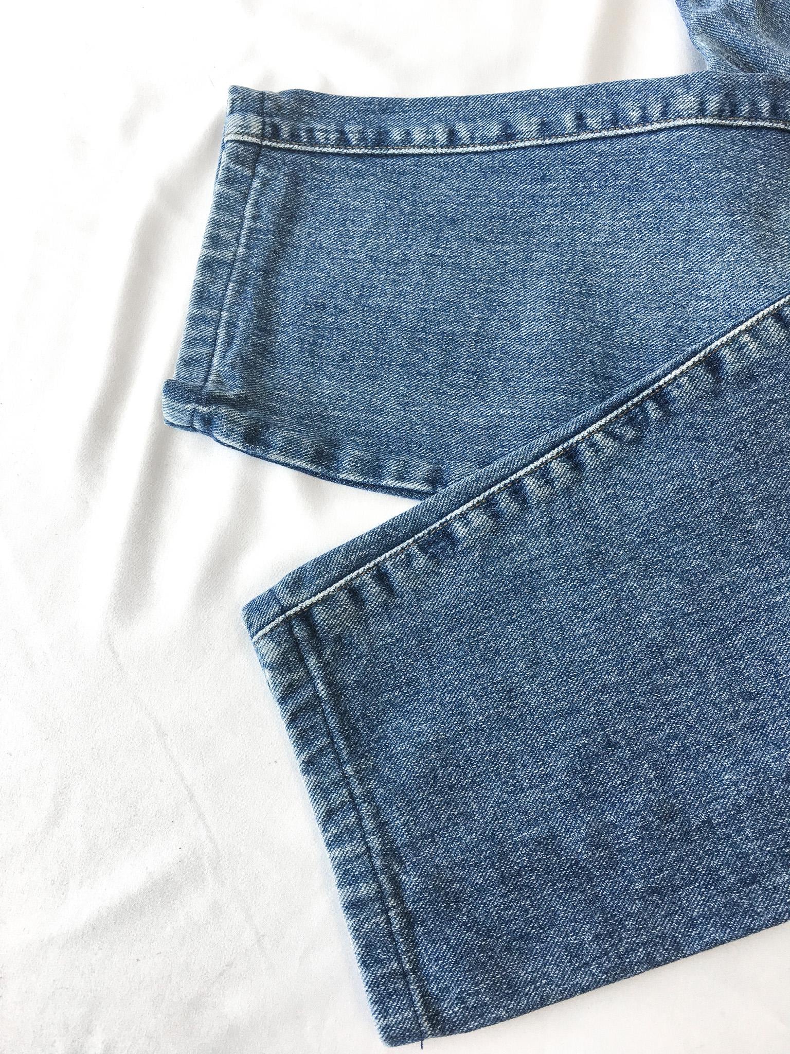 Vintage 90s Marithe Francois Girbaud Medium Wash High Waist Straight Leg Jeans, 23" Waist