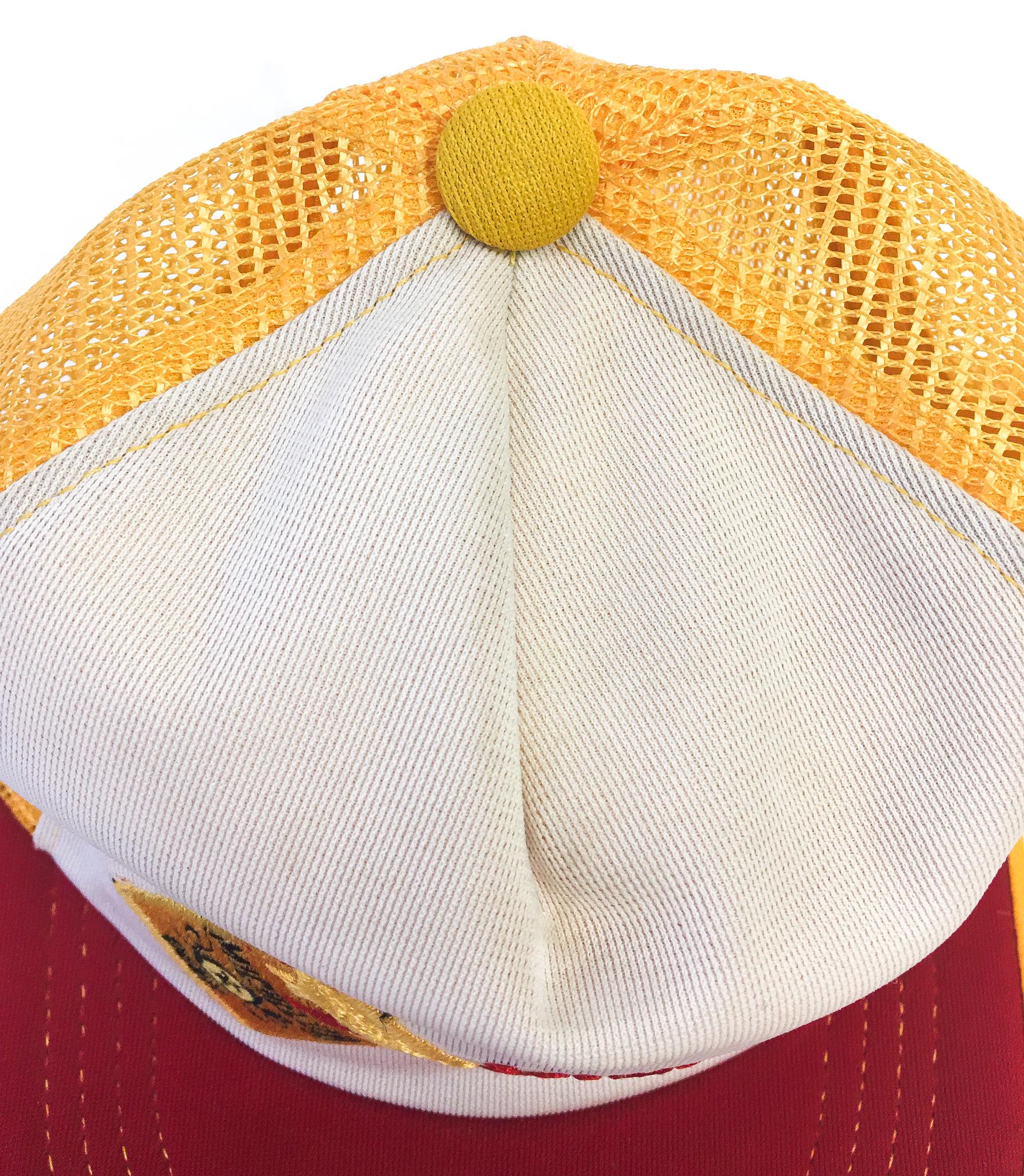 Vintage 90s Michelob White, Red and Yellow Embroidered Mesh Trucker Hat, Vintage Beer Flatbrim Baseball Cap