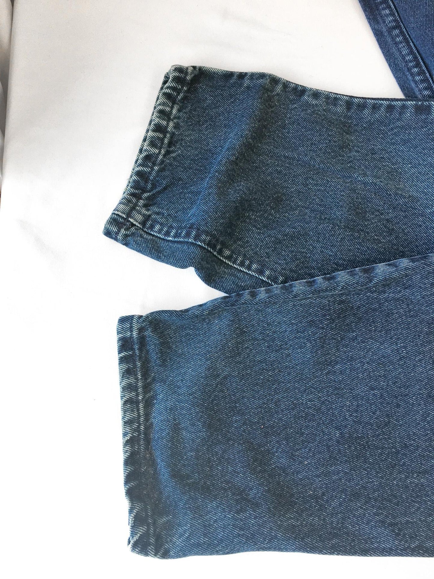 Vintage 90s LEE Dark Wash High Waisted Tapered Mom Jeans, Sz. 28" x 28", Vintage 90s Denim Jeans