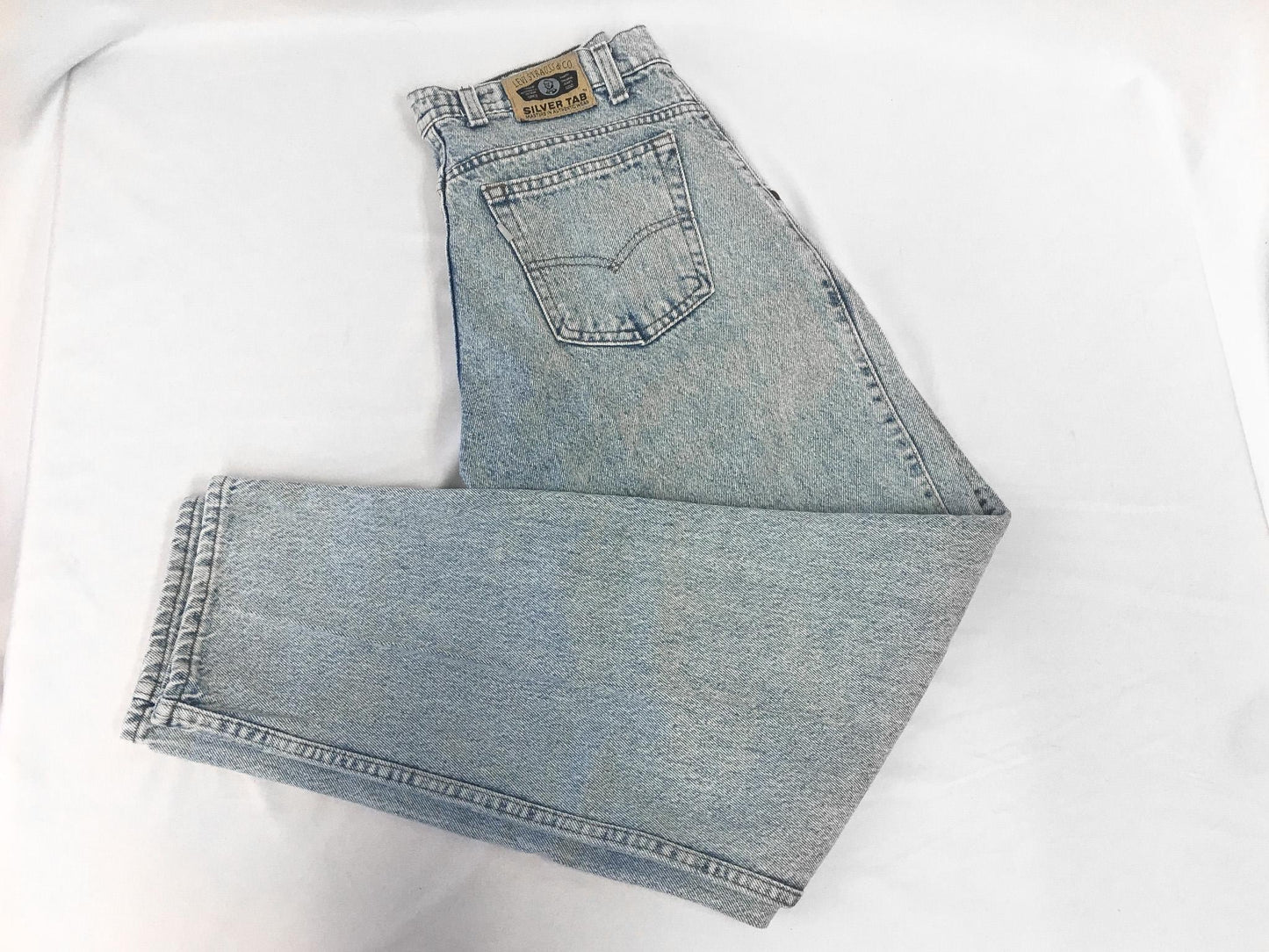 Vintage 90s Levi's Silver Tab Light Wash Tapered Leg Jeans, 29" x 32"