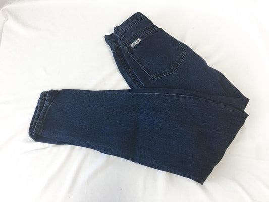 Vintage 90s Zena Dark Wash High Waisted Tapered Leg Jeans, 23" x 29"