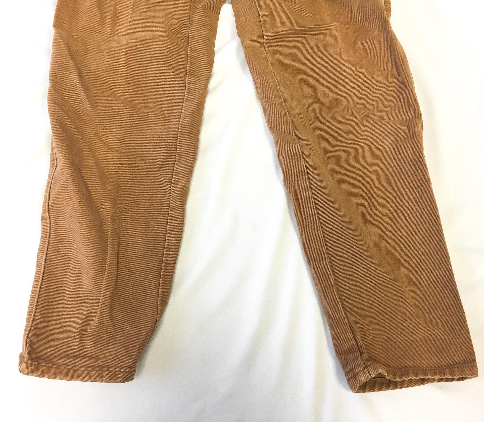 Vintage 90s Marithe Francois Girbaud Khaki High Waisted Tapered Leg Jeans, 25" x 27"