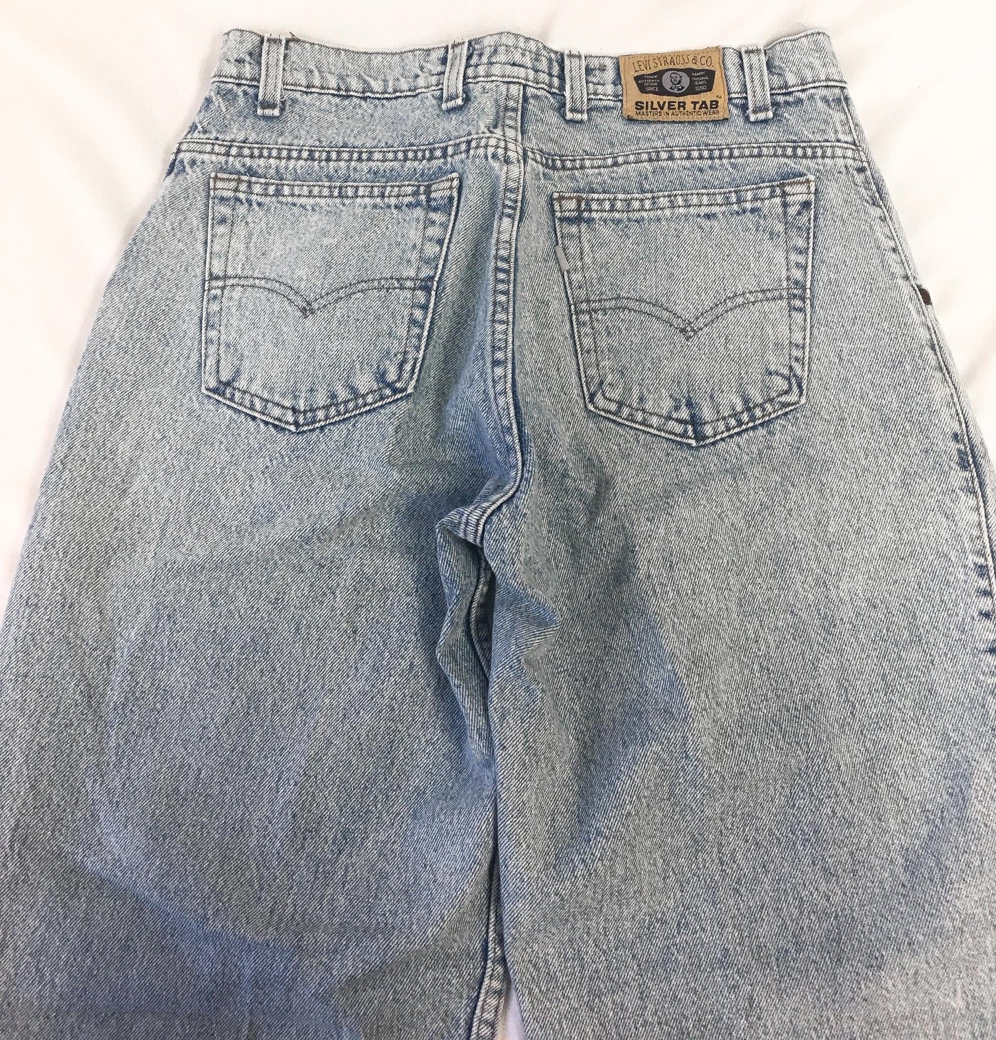 Vintage 90s Levi's Silver Tab Light Wash Tapered Leg Jeans, 29" x 32"