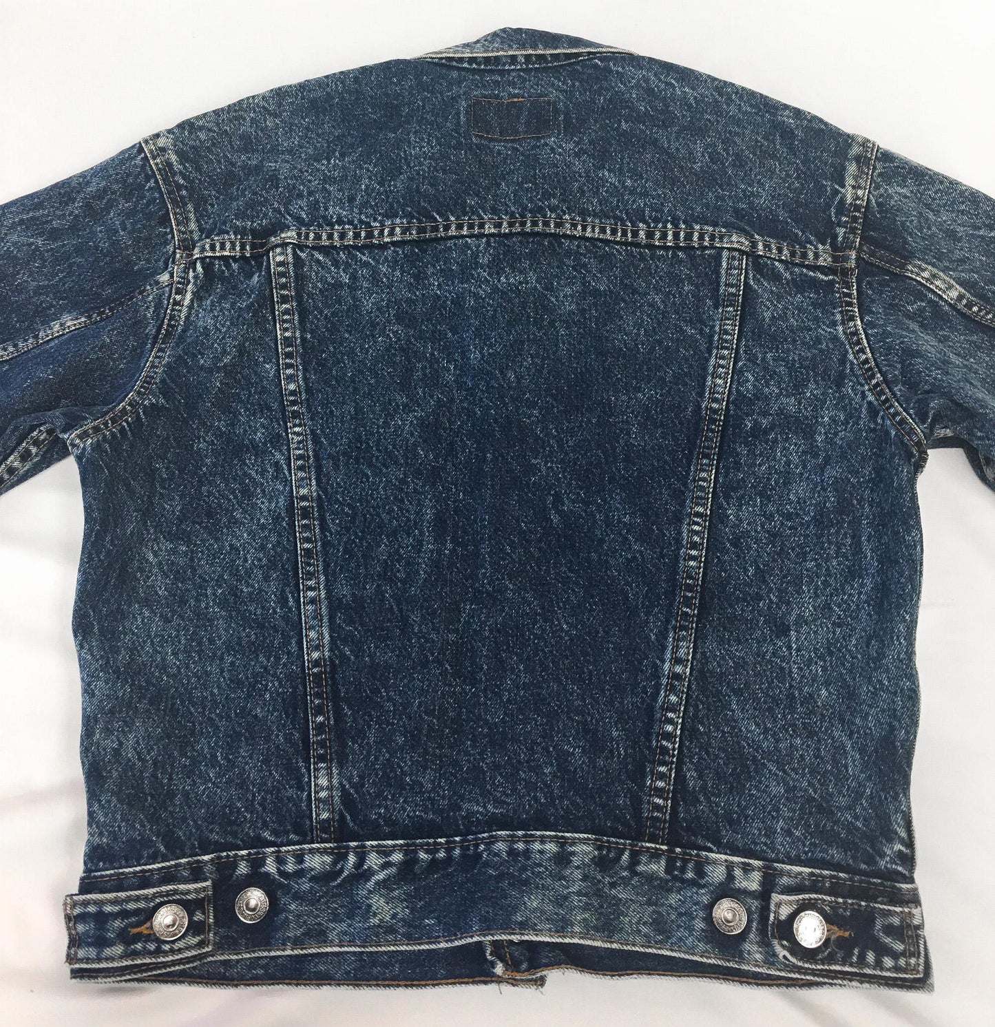 Vintage 80s Levi's Dark Acid Wash Denim Jean Jacket, Women's Sz. S