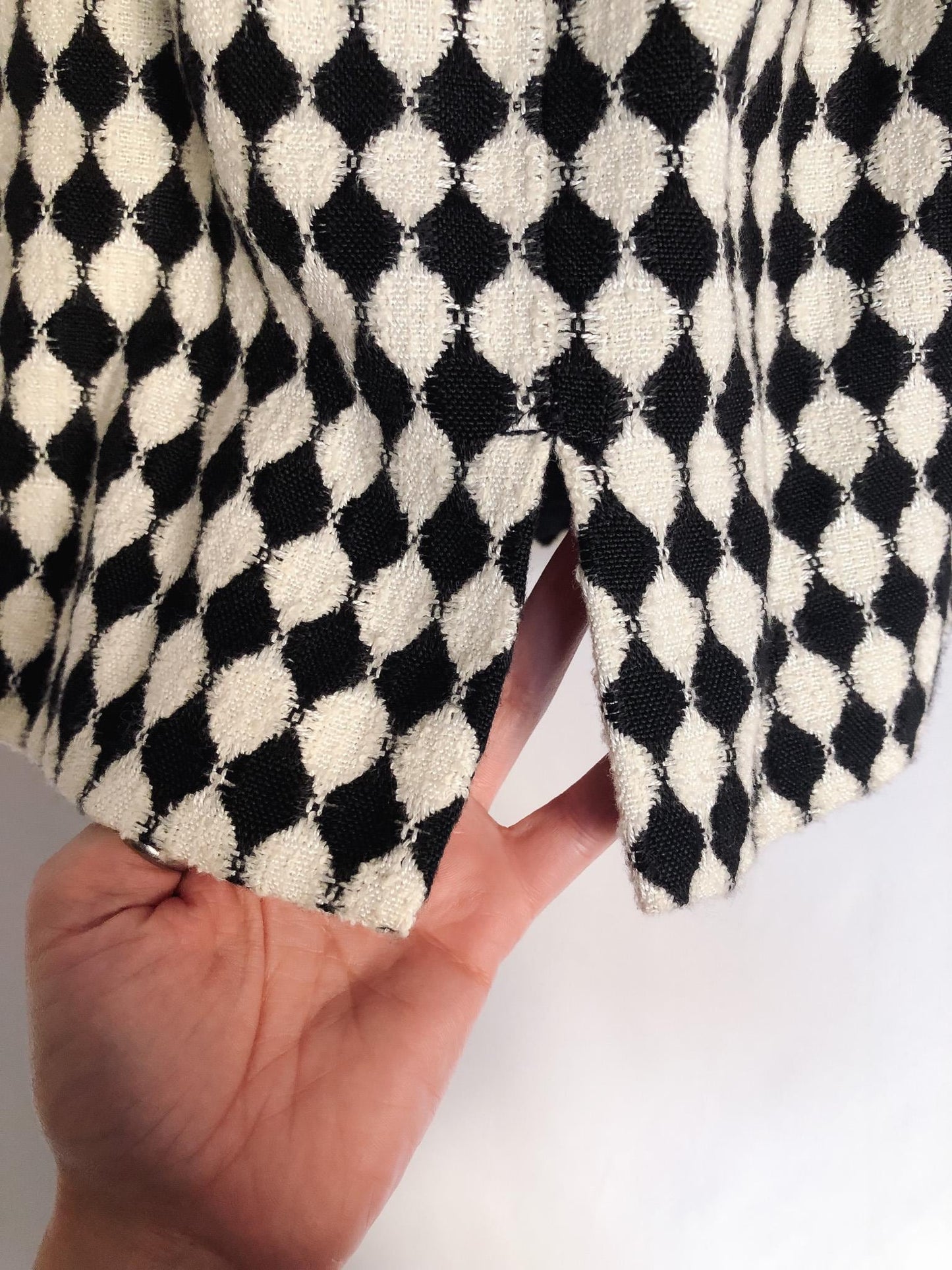 Vintage 90s MOSCHINO Black and White Wool Suit Set