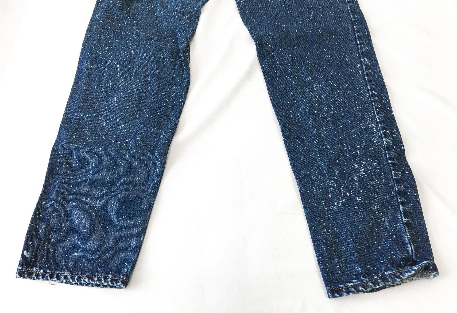 Vintage 80s Levis 16505 Dark Wash Speckled Tapered Jeans, Vintage Sz. 12, 27" x 32"