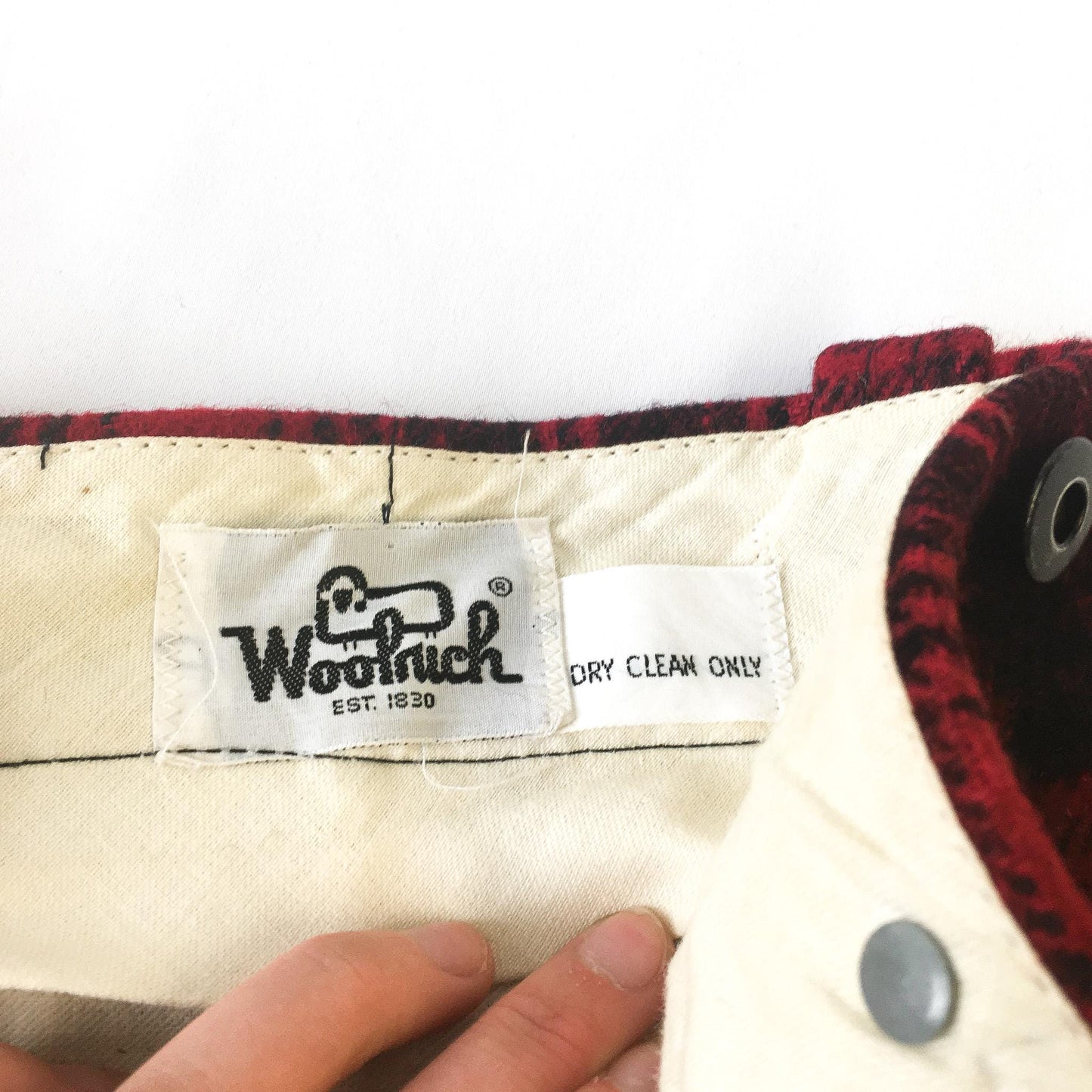 Vintage 80s Woolrich Red Plaid Wool Hunting Field Jogger Pants, Style #1983, Sz. 36" x 30"