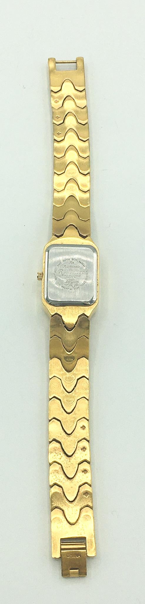 Rushmore Black Hills Gold Gold Toned Leaf Adjustable Watch, In Working Condition, 7.5"