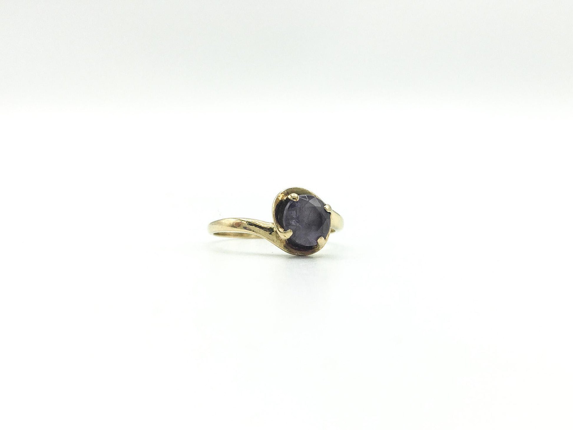 10K Yellow Gold Smokey Topaz Ring, Sz. 5.5