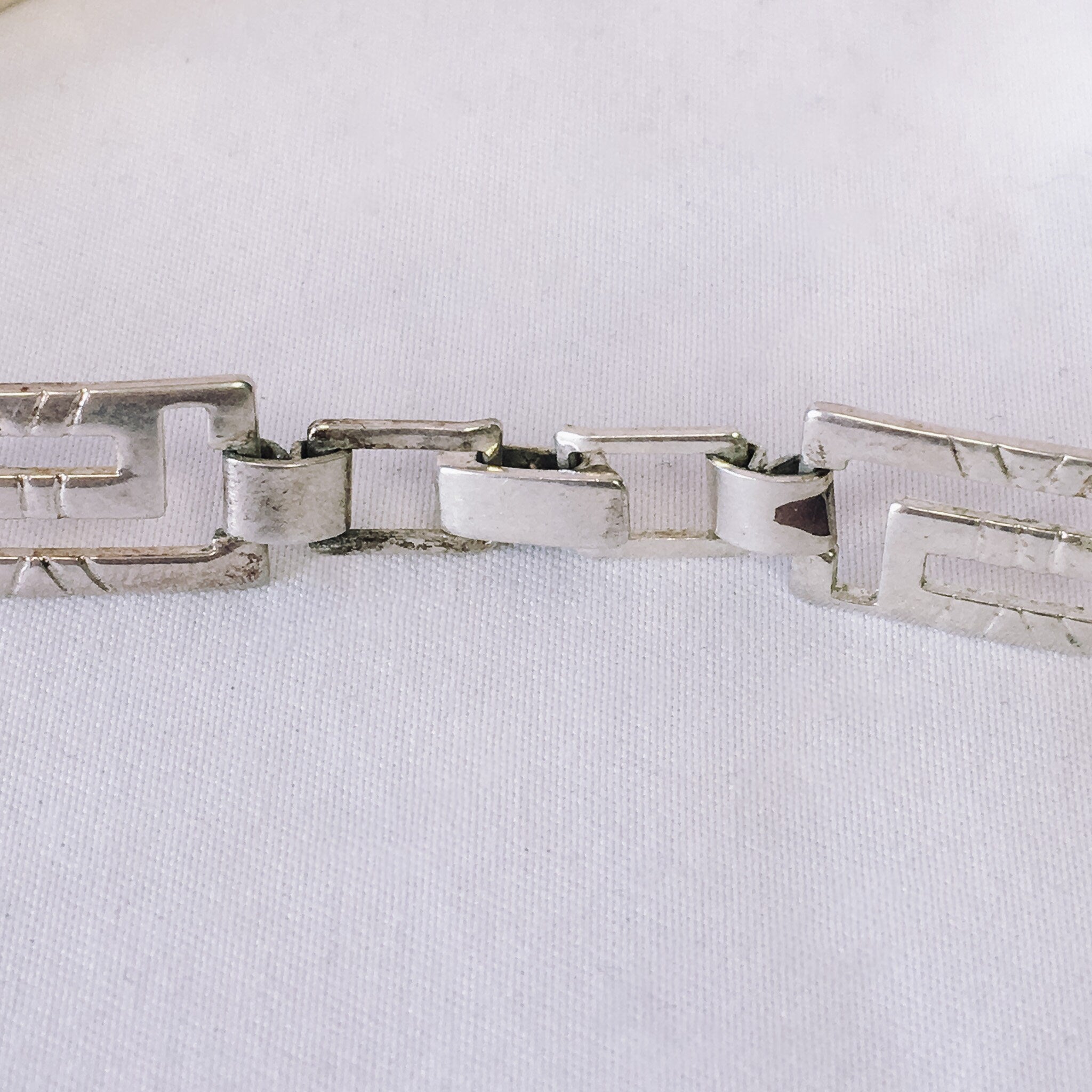 Vintage Mexican shops Sterling Silver Link Bracelet, Heavy 43 Grams!