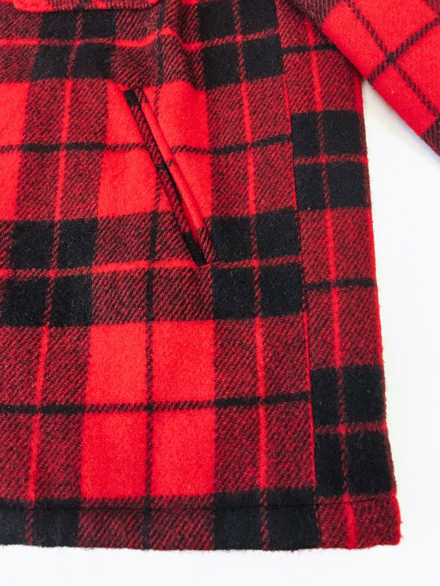 Buffalo plaid wool coat best sale