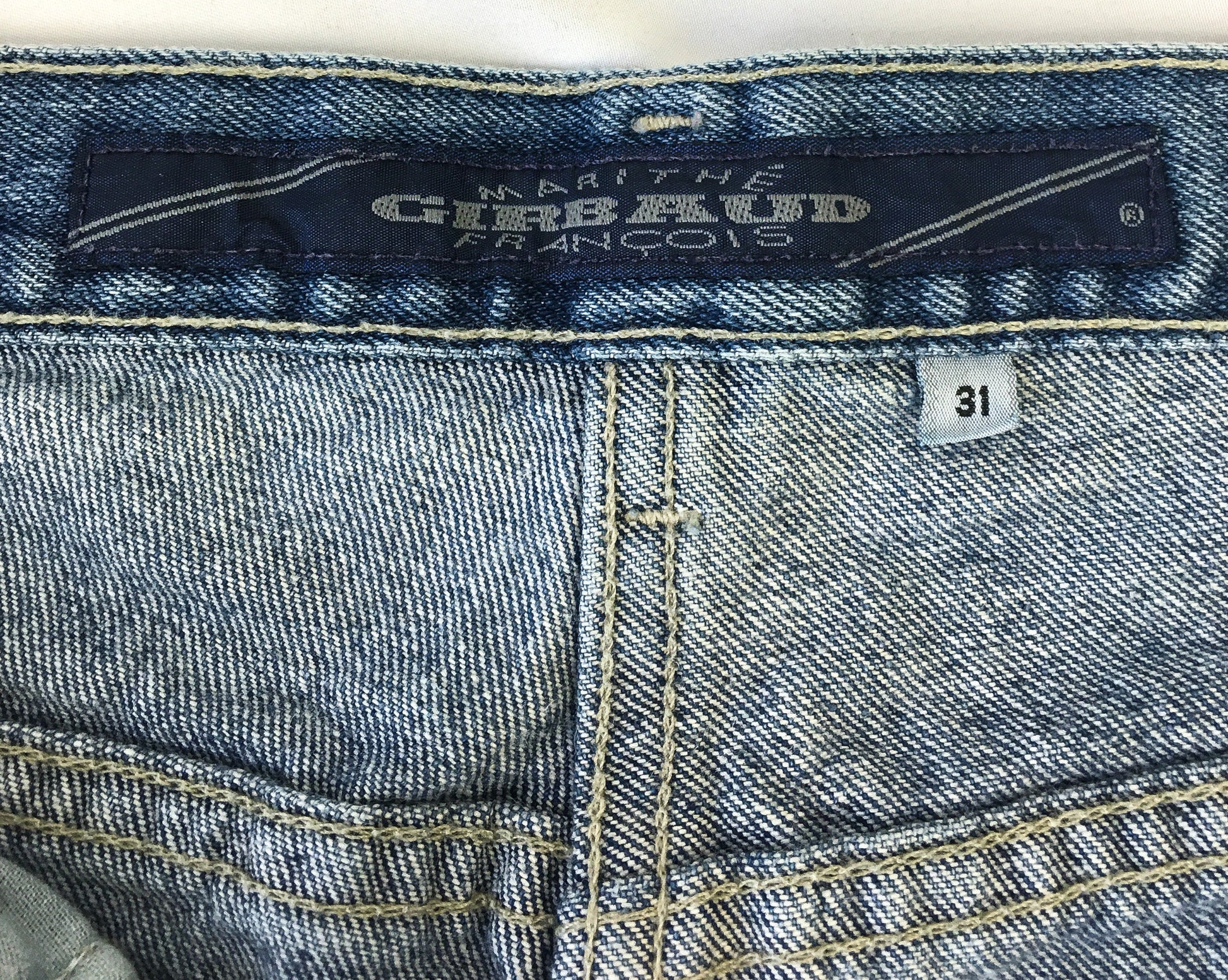 Vintage 90s Matithe Francois Girbaud Dark Wash Straight Leg Jeans, Men's Sz. 31, Made in USA